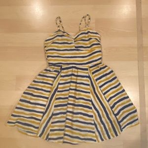 Jack by BB Dakota Yellow & Navy Striped Dress
